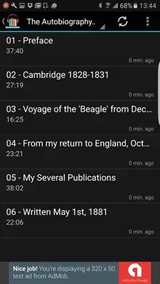 Charles Darwin Audiobooks android App screenshot 1